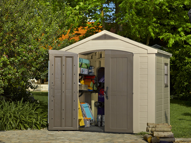 Casuta de gradina Factor 8x6 Indoor STD - BRW557- Bej- taupe [3]