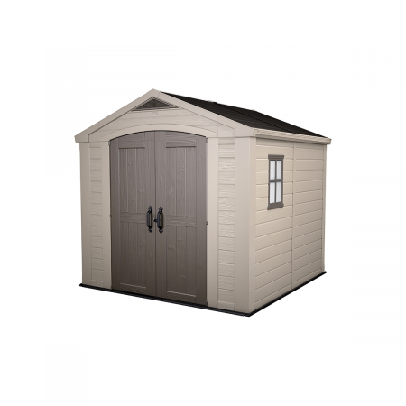 Casute gradina - Casuta de gradina Factor 8x8 Indoor STD - BRW557- Bej- taupe