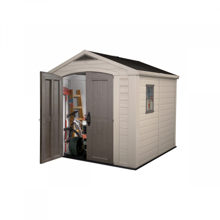 Casuta de gradina Factor 8x8 Indoor STD - BRW557- Bej- taupe [1]