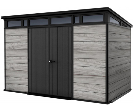 Casuta de gradina, Keter, Deco Pent 11 x 7, Gri deschis / Antracit [1]