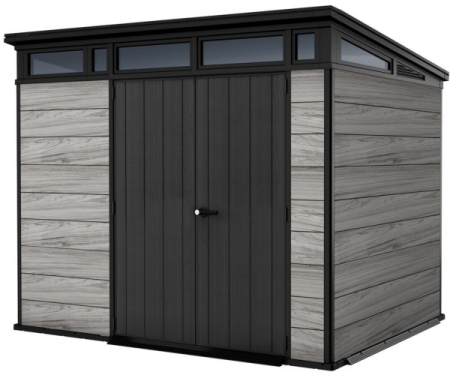 Casuta de gradina, Keter, Deco Pent 9 x 7, Gri deschis / Antracit [1]