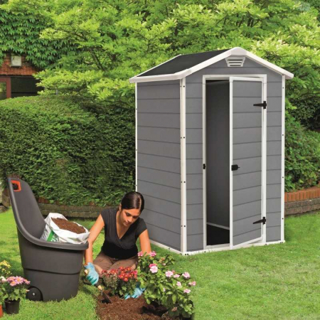 Casuta de gradina, Keter, Manor 4x3 Gri / alb [2]