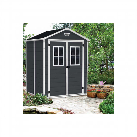 Casuta de gradina, Keter, Manor 6x5, antracit/alb [2]