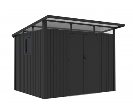 Casute gradina - Casuta de gradina metalica, Alexs C, Antracit / Lucios