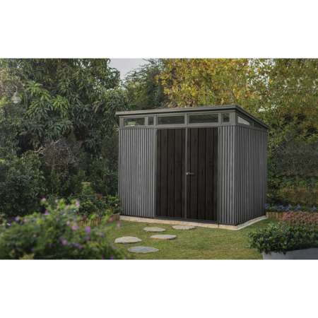 Casute gradina - Casuta de gradina Pent 9 x 7 Keter, Venetian Gri / Antracit