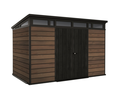 Casute gradina - Casuta de gradina Penthouse 11 x 7 Keter, Signature, Venetian, Maro / Antracit