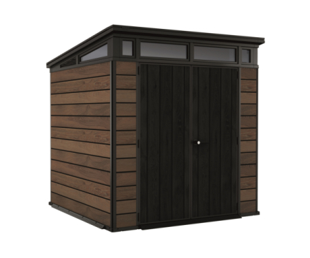 Casute gradina - Casuta de gradina Penthouse 7 x 7 Keter, Signature, Venetian, Maro / Antracit