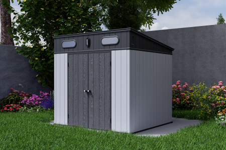Casuta de gradina SIRIUS PENT, 8x7 Gri [2]