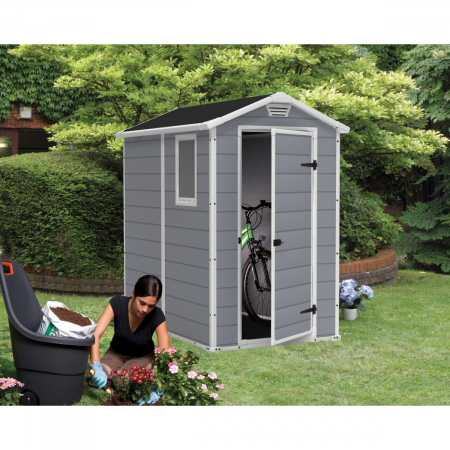 Casuta de gradina, Keter, Manor 4 x 6 Gri / alb [1]