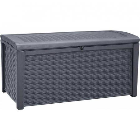 Cutii depozitare - Cutie de depozitare pentru gradina ,KETER Borneo 416 L Gri