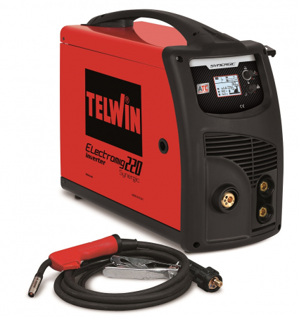 Aparate de sudura MIG-MAG (cu sarma) - ELECTROMIG 220 SYNERGIC - Aparat de sudura TELWIN tip MIG-MAG