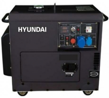Generatoare electrice - HYUNDAI DHY6001SE Generator de curent monofazat cu motor diesel , 5 KW, pornire electrica