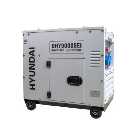 Generatoare Insonorizate - Hyundai DHY-9000SEi Generator de curent inverter monofazat cu motor diesel, 6.5 KW, pornire electrica