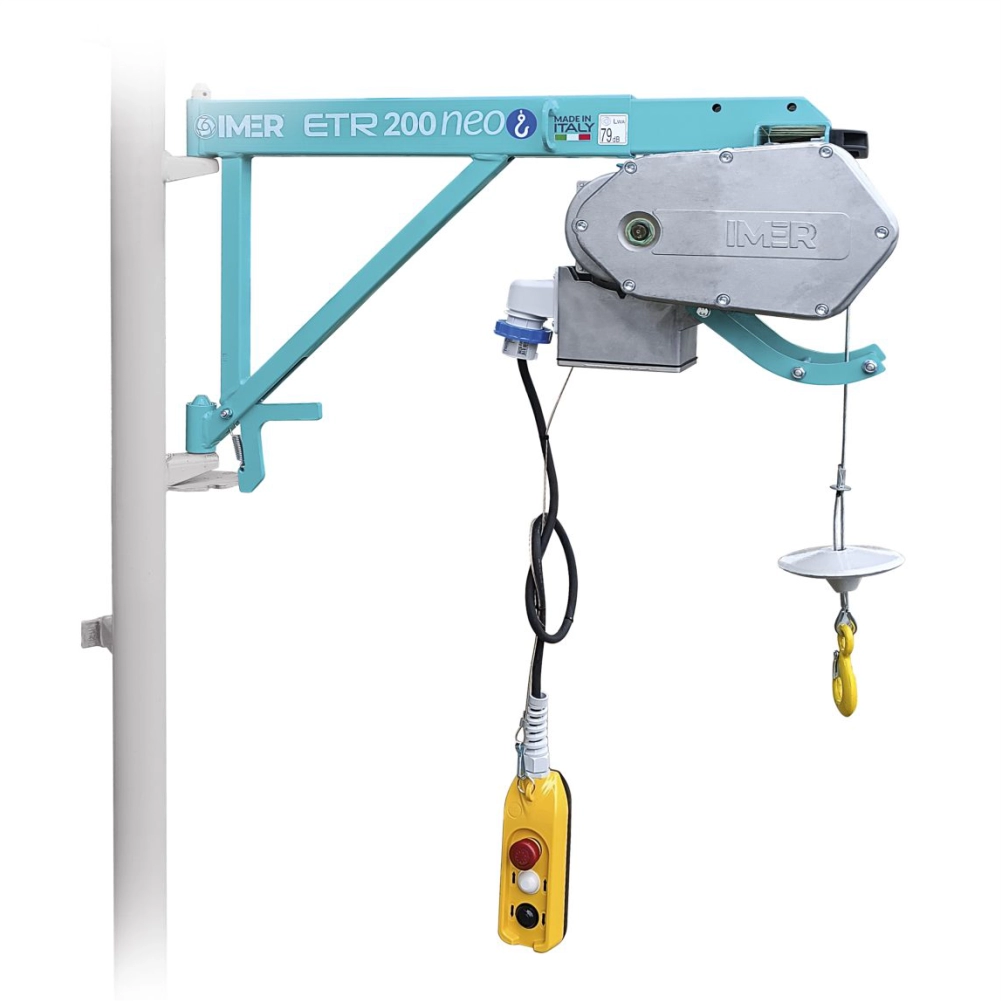 Palane si vinciuri - IMER ETR 200 NEO, sarcina maxima 200 kg, inaltime maxima 30 m, motor 230V, 0.75 kW