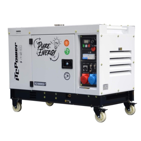 Noutati - ITC Power DG10000SE-T Generator insonorizat Full Power, 7.6 kW, 230/400V, AVR, Diesel, pornire electrica