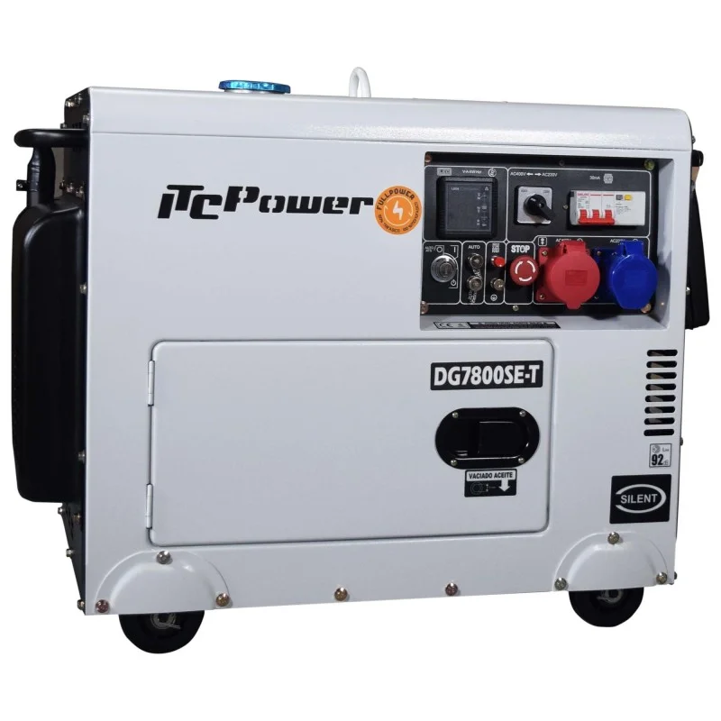 ITC Power DG7800SE-T Generator insonorizat, 6.0 kW, 230/400V, AVR, Diesel, pornire electrica, pregatit ATS [4]