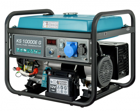Konner & Sohnen KS 10000E G Generator de curent 8 kW, 230V, AVR, GPL/benzina, pornire electrica [3]