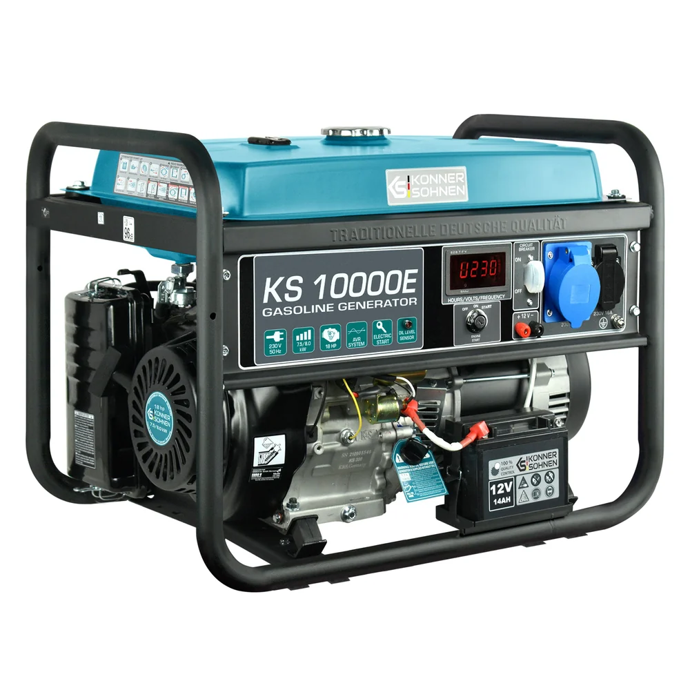 Konner & Sohnen KS 10000E Generator de curent 8.0 kW, 230V, AVR, benzina, pornire electrica [4]