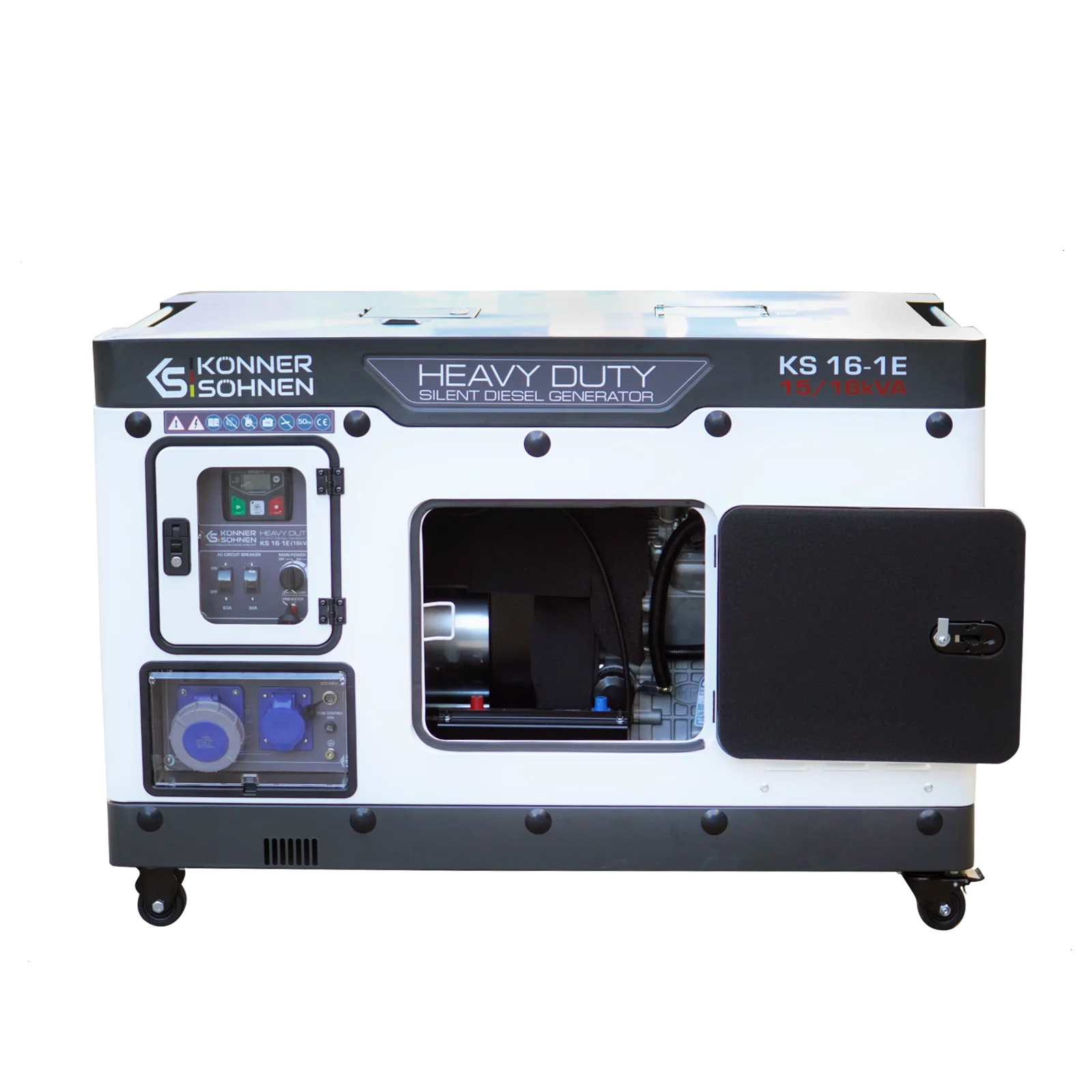 Konner & Sohnen KS 16-1E Generator insonorizat, 16.0 kW, 230V, Diesel, pornire electrica [5]