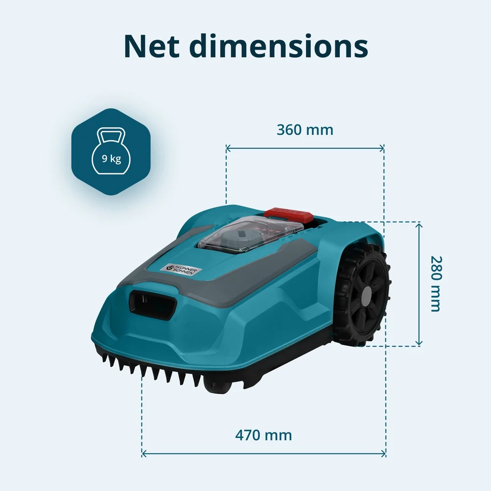 Konner & Sohnen KS 22RLM Mașină de tuns iarba robotizată, 900mp, 25-65 mm [5]
