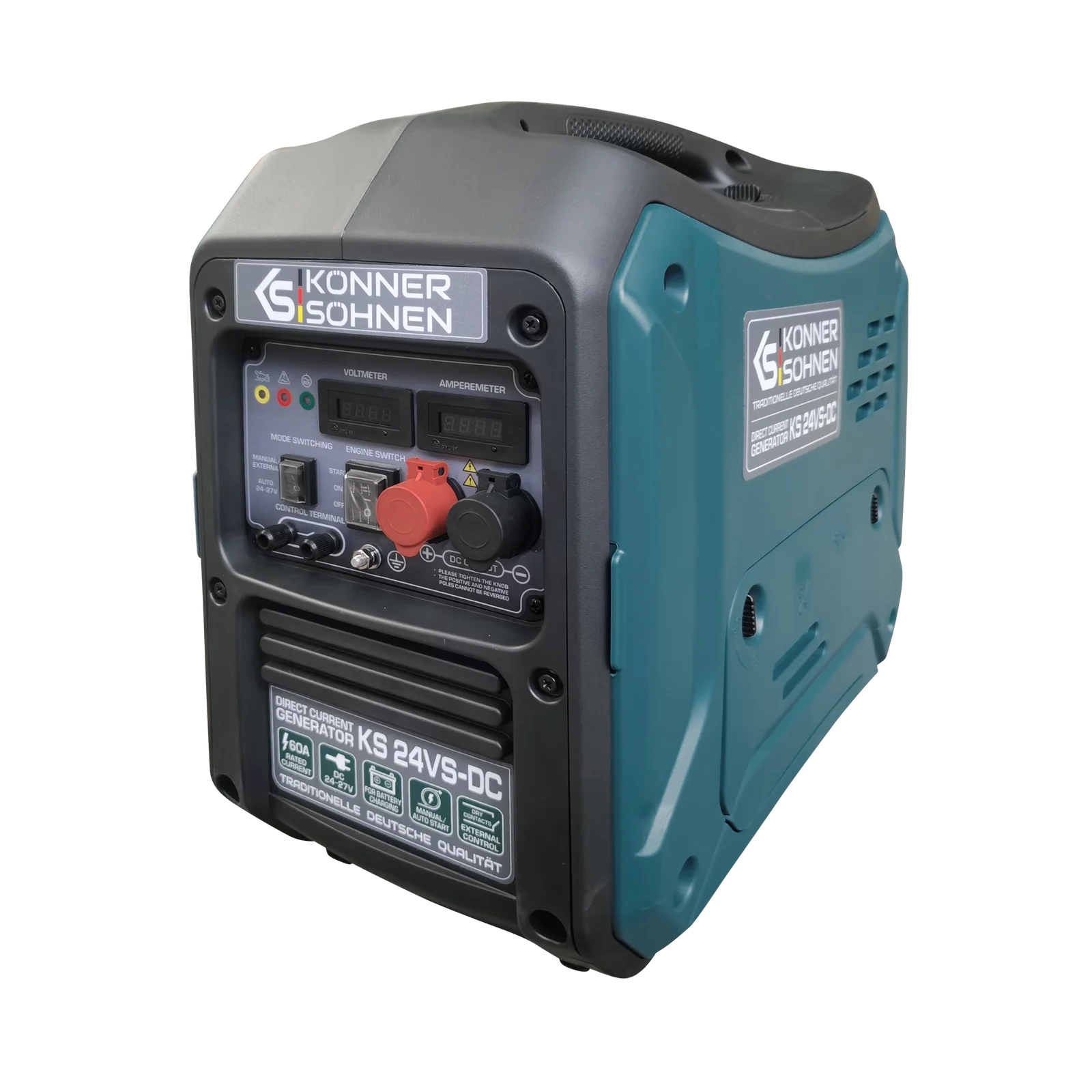 Generatoare de curent continuu - Konner & Sohnen KS 24VS-DC Generator de curent continuu, max. 60A, benzina, versiunea 24–27V