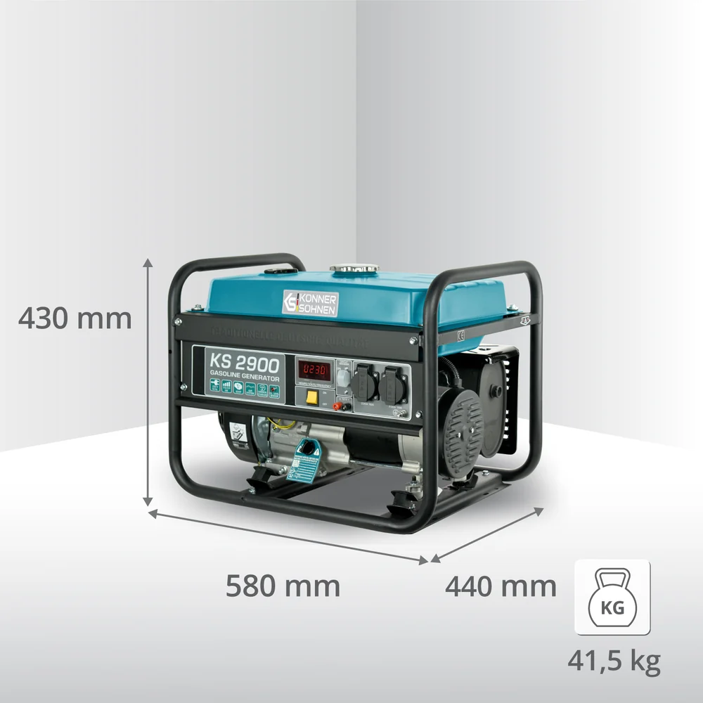 Konner & Sohnen KS 2900 Generator de curent 2.9 kW, 230V, AVR, benzina [3]