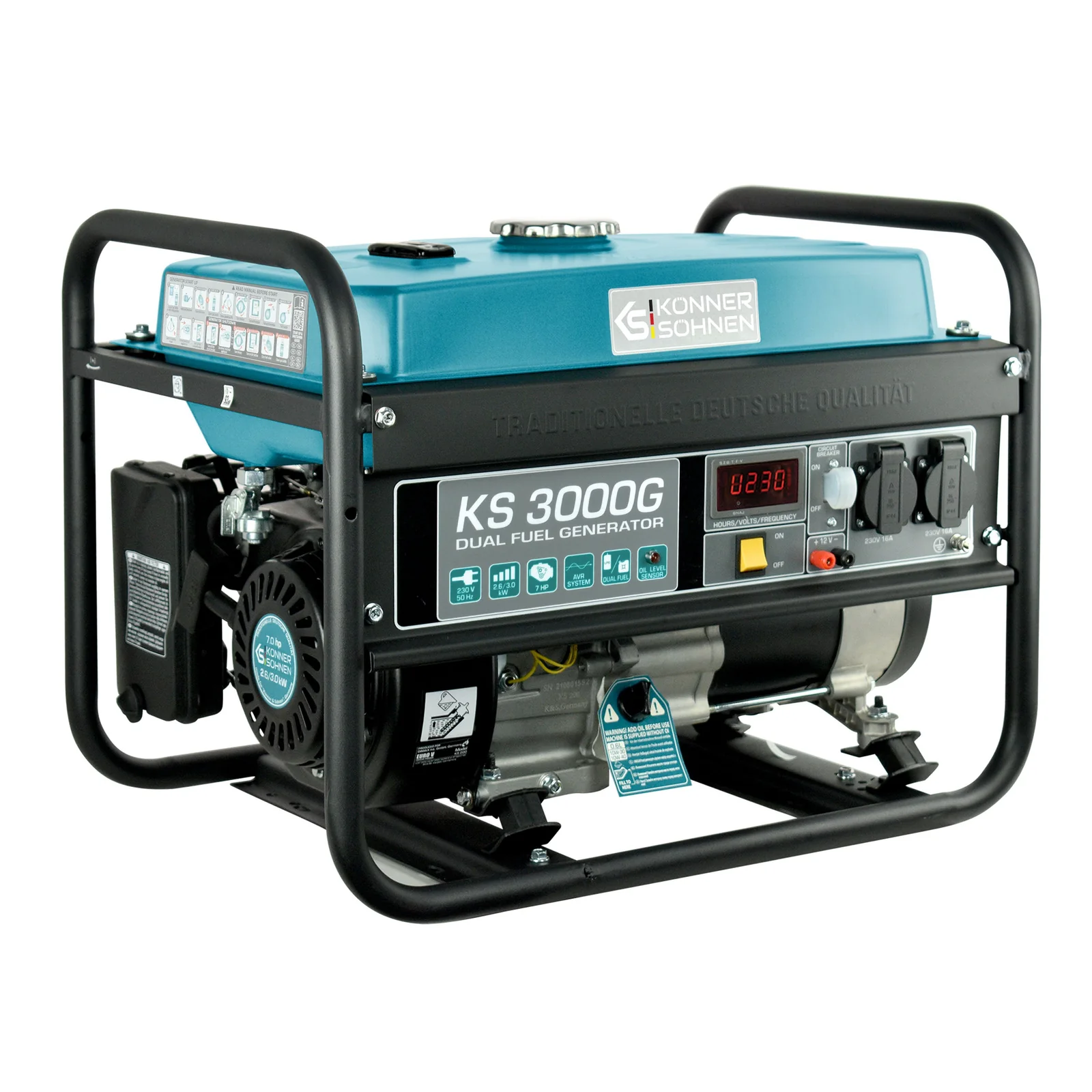Konner & Sohnen KS 3000G Generator digital invertor 3.0kW, monofazat, GPL/benzina [1]