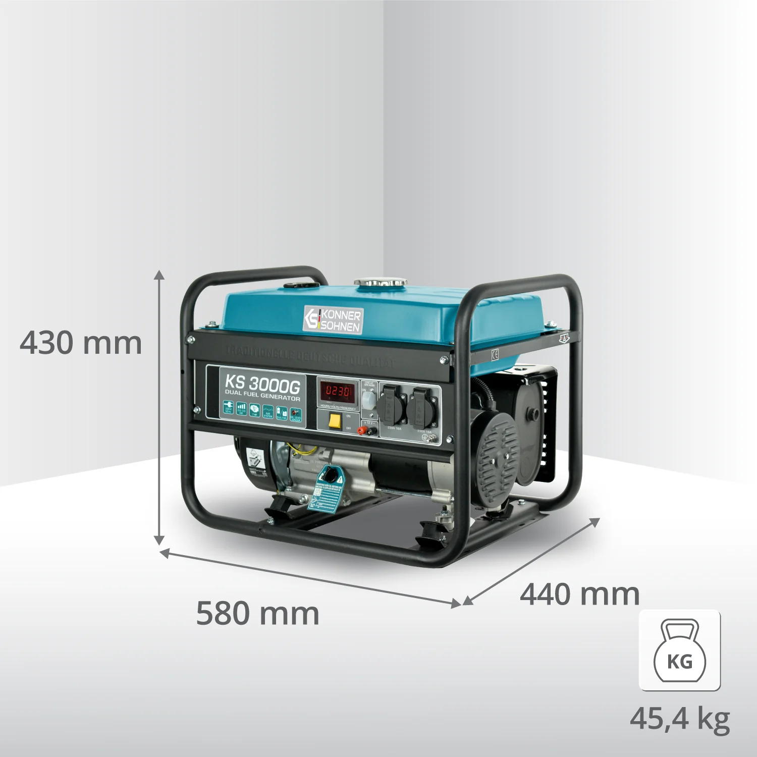 Konner & Sohnen KS 3000G Generator digital invertor 3.0kW, monofazat, GPL/benzina [5]