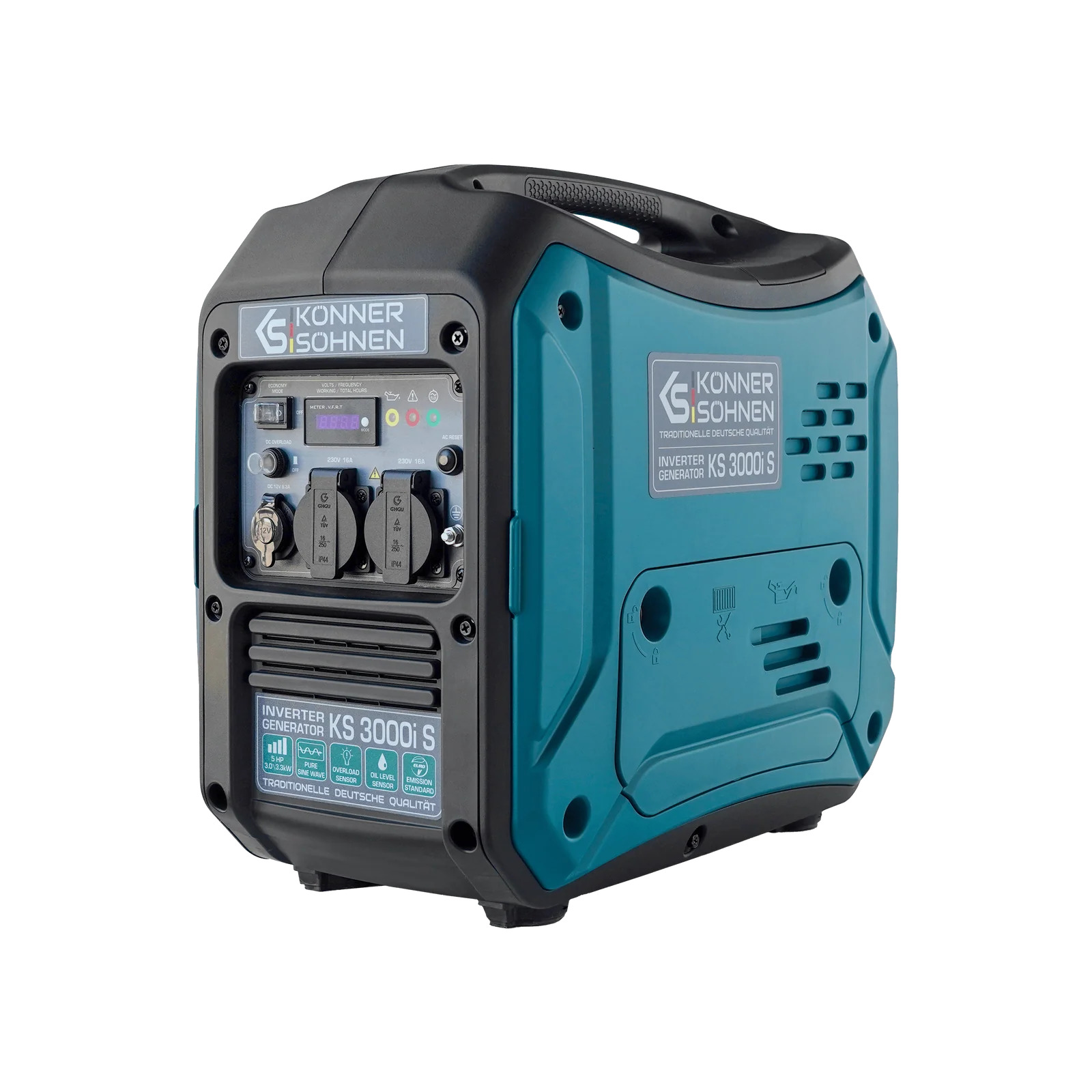 Generatoare Digitale - Konner & Sohnen KS 3000i S Generator digital invertor 3.3kW, monofazat, benzina