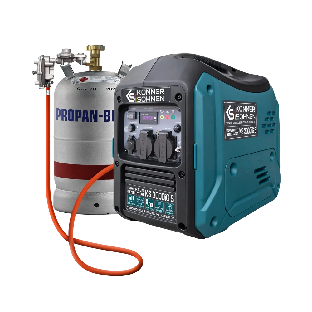 Generatoare Digitale - Konner & Sohnen KS 3000iG S Generator digital invertor 3.3kW, monofazat, GPL/benzina