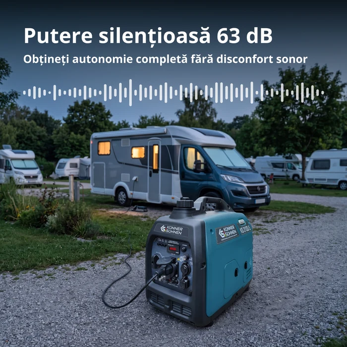 Konner & Sohnen KS 3100i S Generator digital invertor 3.1kW, monofazat, benzina [6]