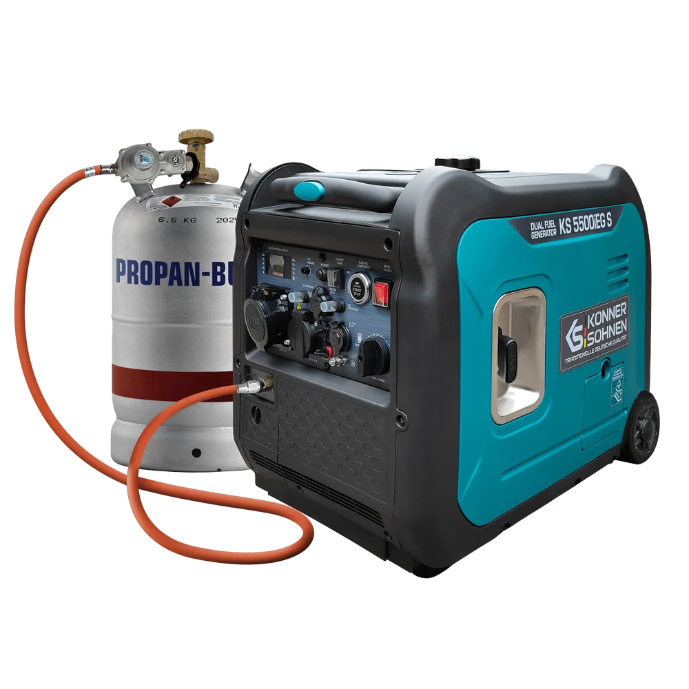 Generatoare Digitale - Konner & Sohnen KS 5500iEG S Generator digital invertor 5.5kW, monofazat, GPL/benzina