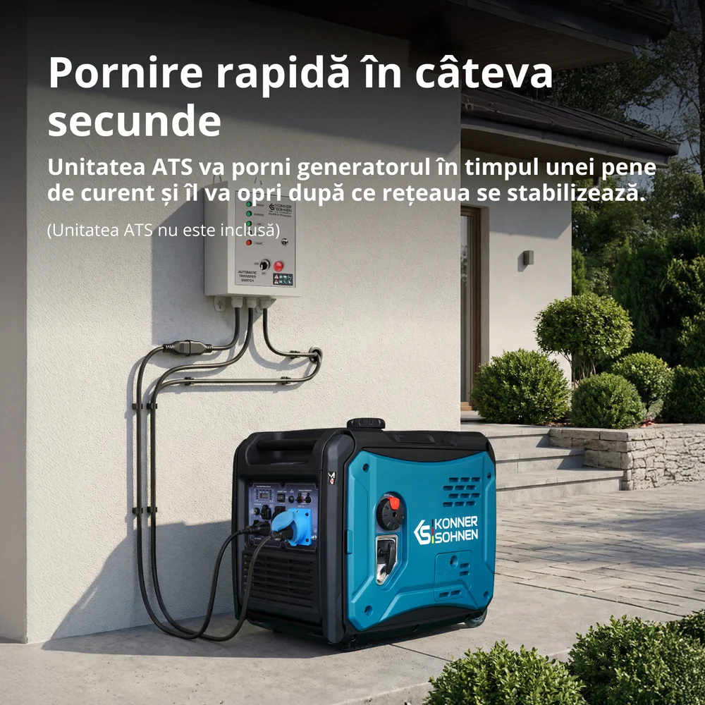 Konner & Sohnen KS 6000iE S Generator digital invertor 5.5kW, monofazat, benzina [14]