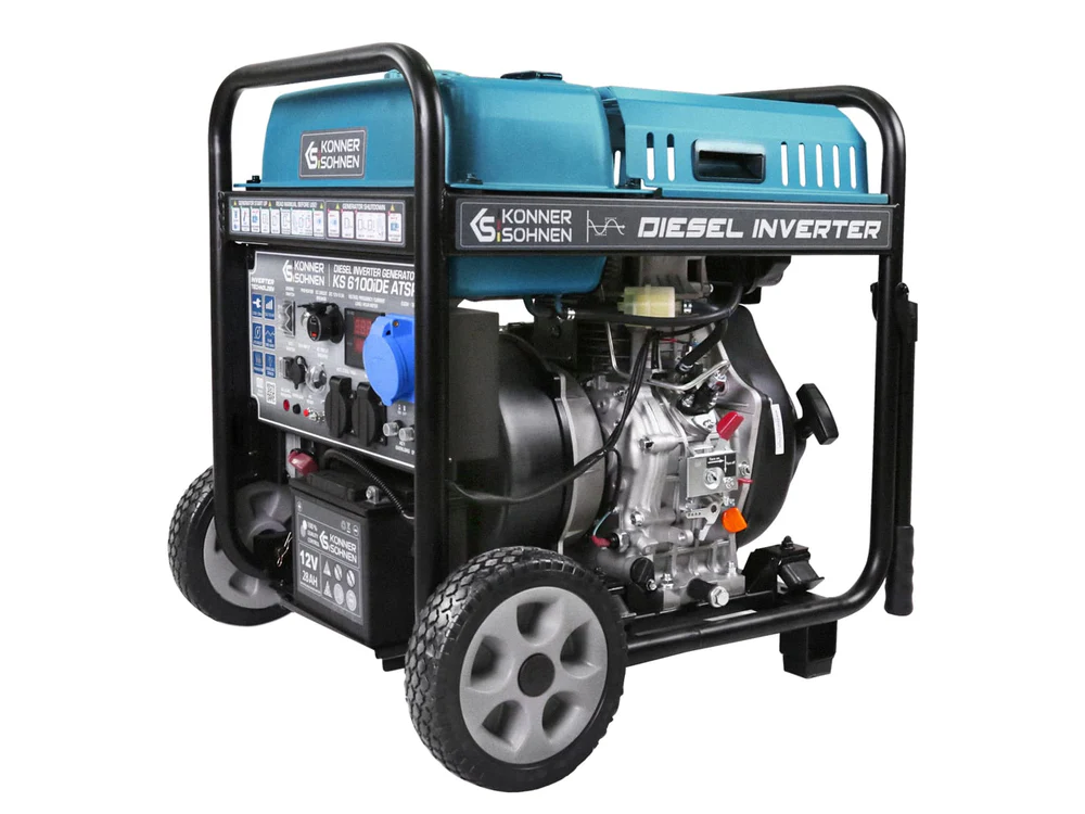 Generatoare Digitale - Konner & Sohnen KS 6100iDЕ ATSR Generator digital invertor 5.5kW, 230V, Diesel, pornire electrica