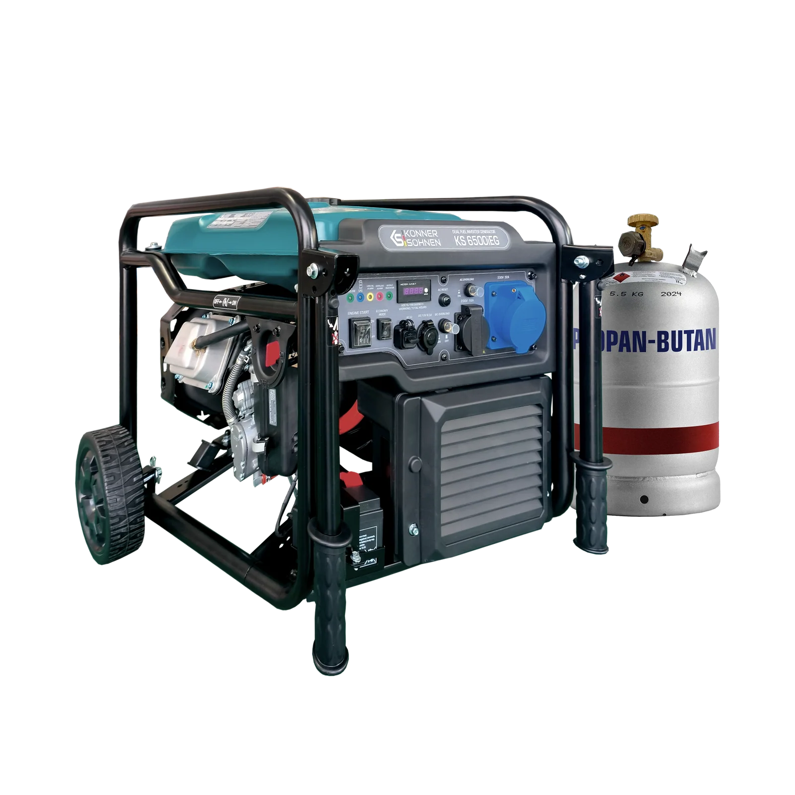 Konner & Sohnen KS 6500iEG Generator digital invertor 6.5kW, monofazat, GPL/benzina [8]