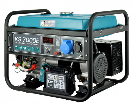 Konner & Sohnen KS 7000E Generator de curent 5.5 kW, 230V, AVR, benzina, pornire electrica [2]