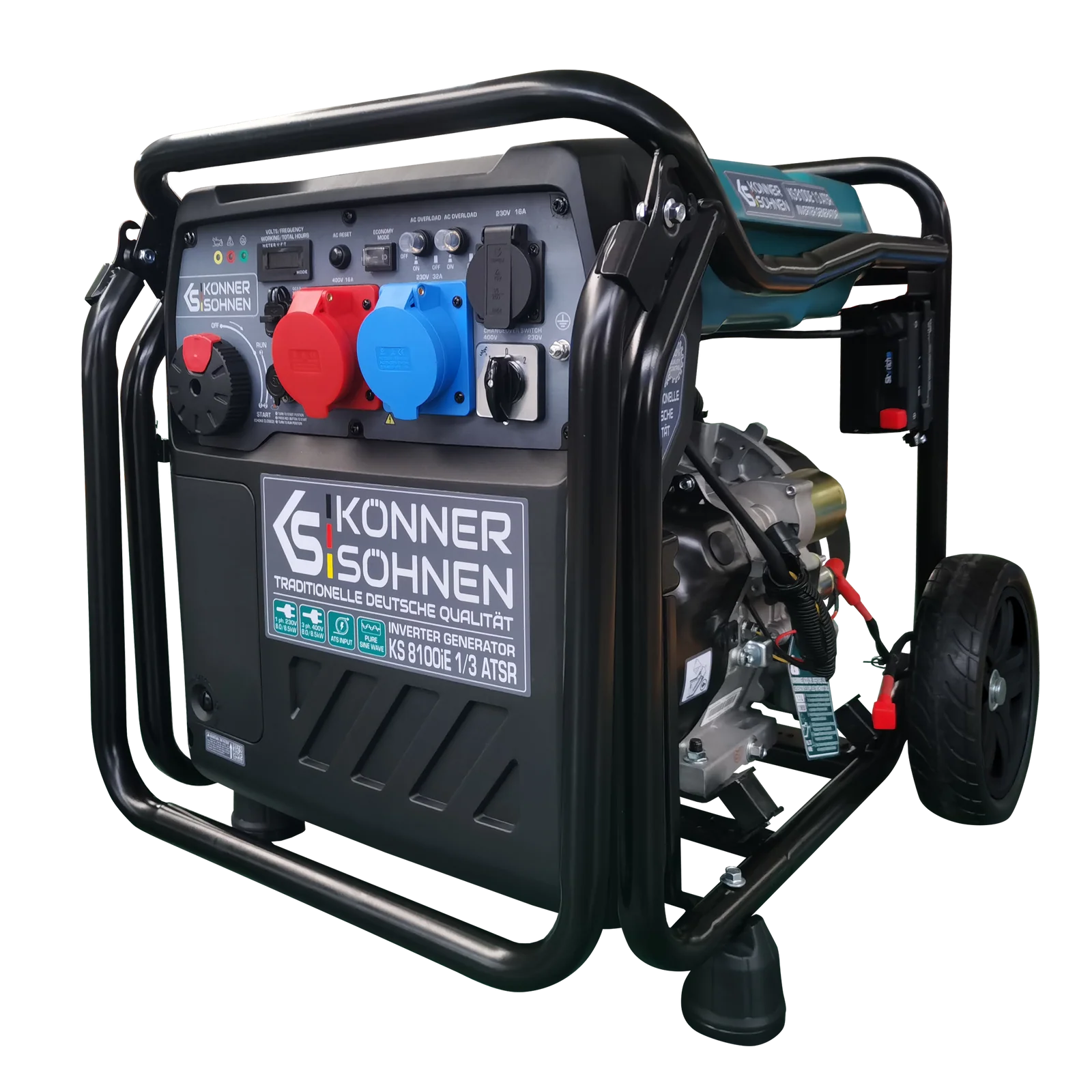 Generatoare Digitale - Konner & Sohnen KS 8100iE 1/3 ATSR Generator digital invertor 8.5kW, 230/400V, benzina
