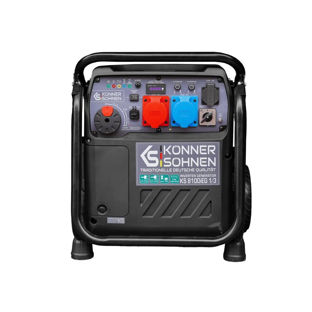 Konner & Sohnen KS 8100iEG 1/3 Generator digital invertor 8.5kW, 230/400V, GPL/benzina [5]