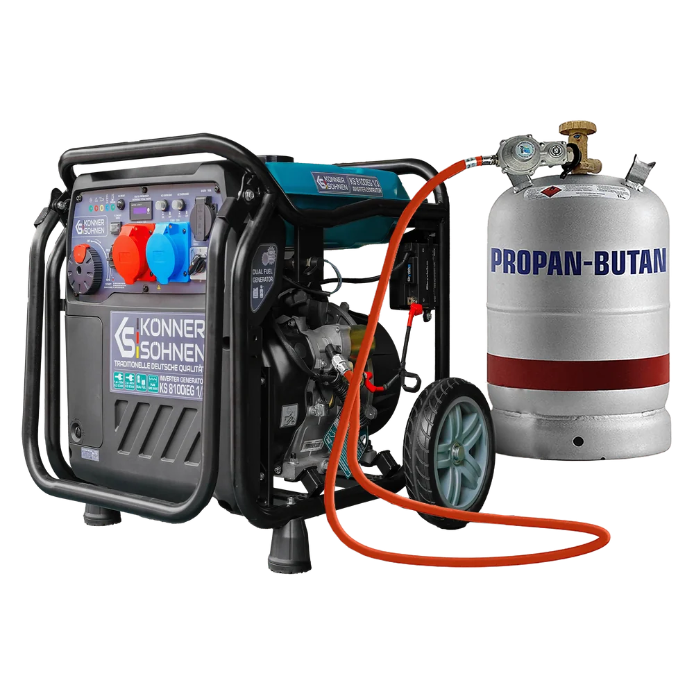 Generatoare Digitale - Konner & Sohnen KS 8100iEG 1/3 Generator digital invertor 8.5kW, 230/400V, GPL/benzina