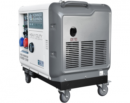 Konner & Sohnen KS 9300DE-1/3 ATSR Generator insonorizat, 7.5 kW, 230/400V, Diesel, pornire electrica [3]
