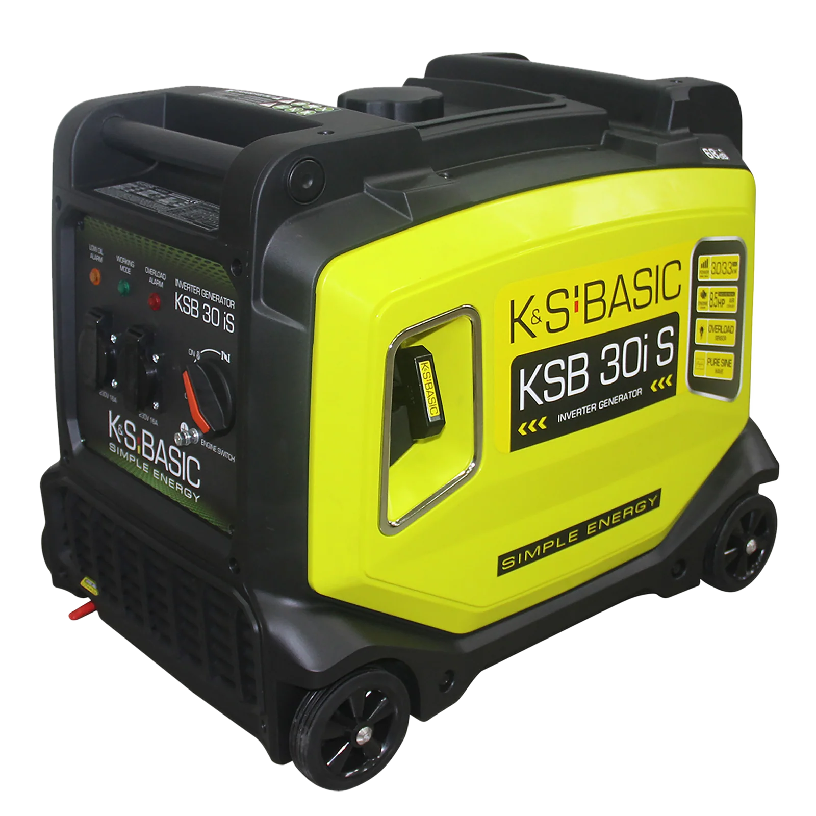 Generatoare Digitale - Konner & Sohnen KSB 30i S Generator digital invertor 3.3kW, monofazat, benzina