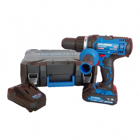 Noutati - Masina de gaurit cu percutie/insurubat cu acumulator Hyundai HY-ASB 180 LI 18V, 1 acum 2.0Ah
