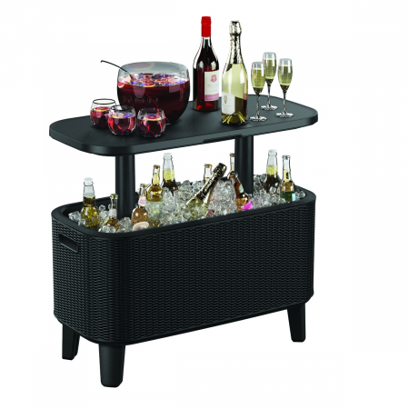 Curte si gradina - Masuta de terasa, Keter, Bevy Bar XL, grafit