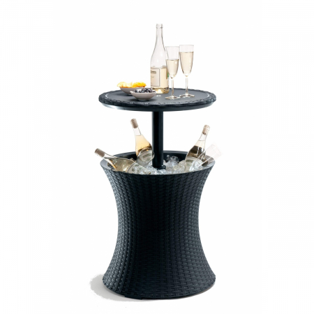 Mese gradina - Masuta de terasa, Keter, Cool Bar Rattan, antracit