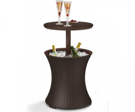 Masuta de terasa, Keter, Pacific Cool Bar Rattan, maro [6]
