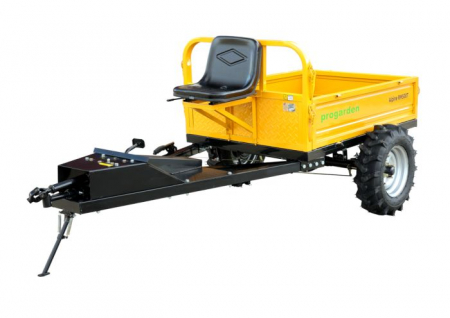 Utilaje agricole - ProGARDEN Alpine RM500T Remorca cu tractiune G2, 500kg, 1 osie, prindere bolt pentru motocultor, roti profil agricol 6.00-12, 4 prezoane
