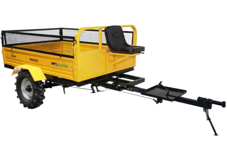 Utilaje agricole - ProGARDEN Pachet Campo RM600C remorca 600kg motocultor, cu obloane inaltare, 1 osie, prindere bolt, roti profil agricol 6.00-12