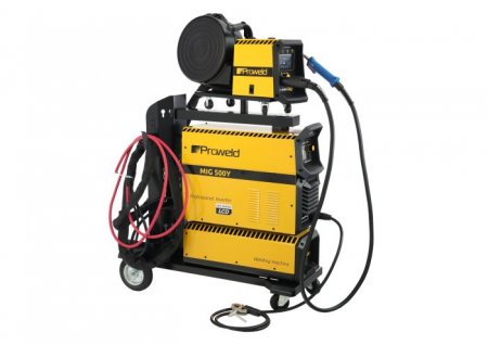Aparate de sudura - ProWELD MIG 500Y Synergetic Invertor sudare profesional MIG/MAG, MMA, Lift TIG + derulator detasabil
