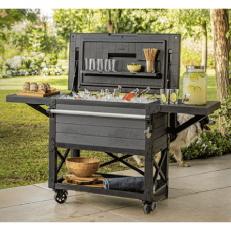 Mese gradina - Bar de gradina pe roti Keter, Patio Cooler Gri