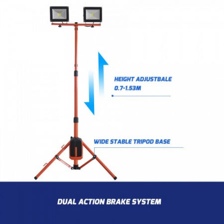 Redback ED40 Stand proiectoare LED acumulatori 40V, 2x20W, solo [1]